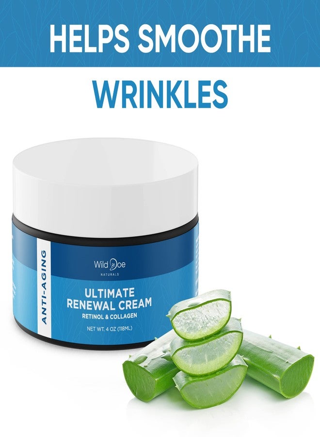 Wild Doe Naturals Retinol Cream for Face - Retinol Night Cream: The Ultimate Dark Spot Corrector, Neck Firming Cream, Wrinkle Cream for Face, Collagen Cream & Hyaluronic Acid Moisturizer w/Shea Butter + Vitamin E -4oz - Image 5